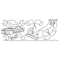 race car border 002